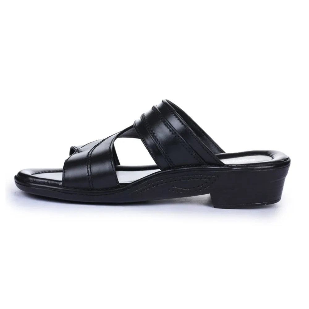 Beach Fun City Run Coolers Casual Black Slippers For Men 7153-37 By Liberty