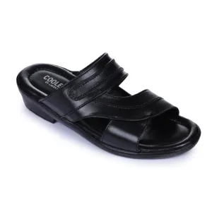 Durable Material Coolers Casual Black Slippers For Men 7153-37 By Liberty