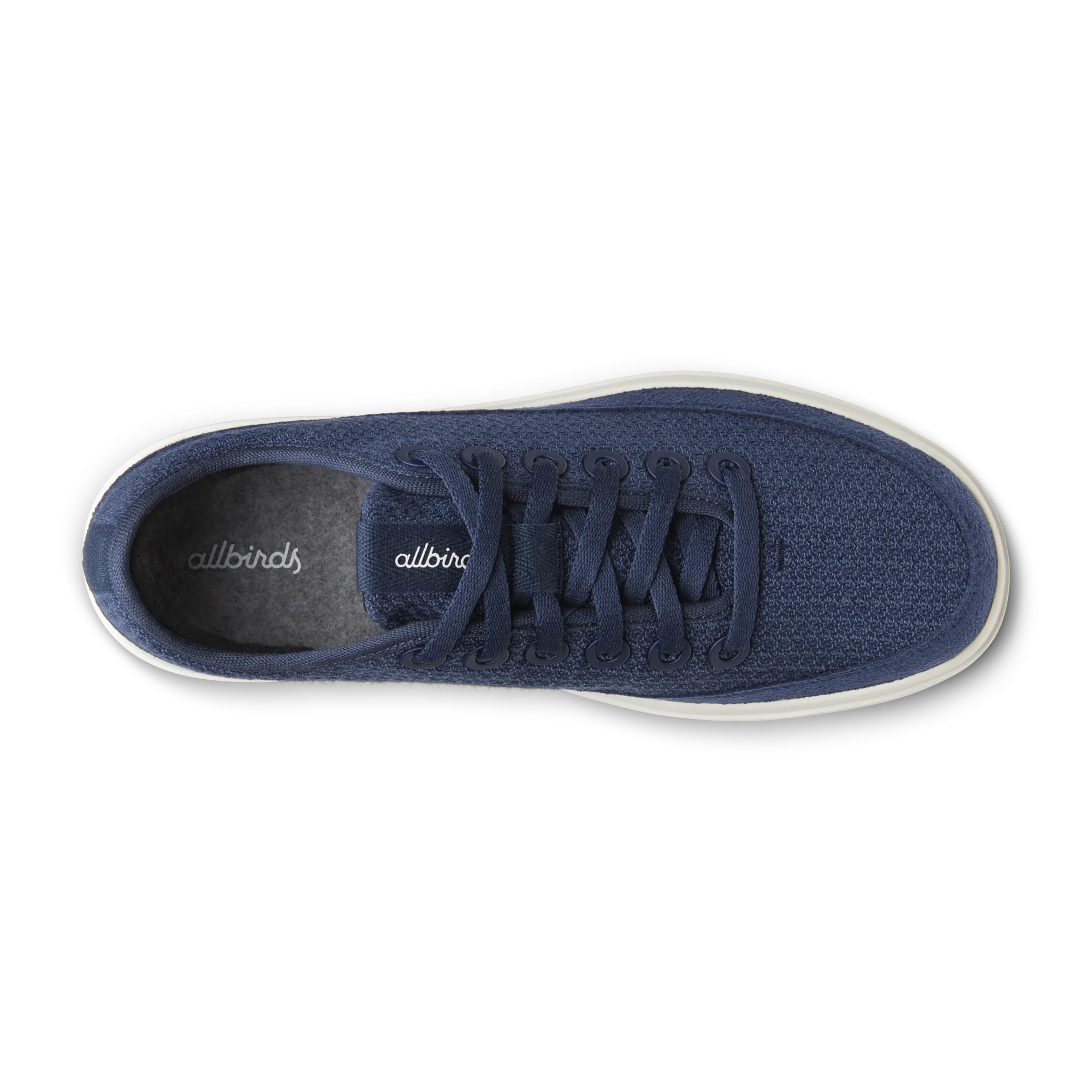 Women's Wool Piper Go - Deep Navy (Natural White Sole) Compression Resistant Collar