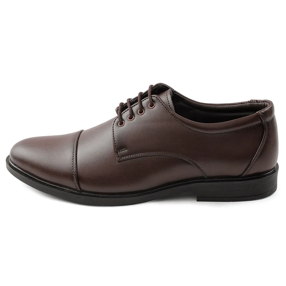Fortune Brown Lacing Formal Oxford Shoes For Men HML-13E By Liberty Soundproof Polished Surface