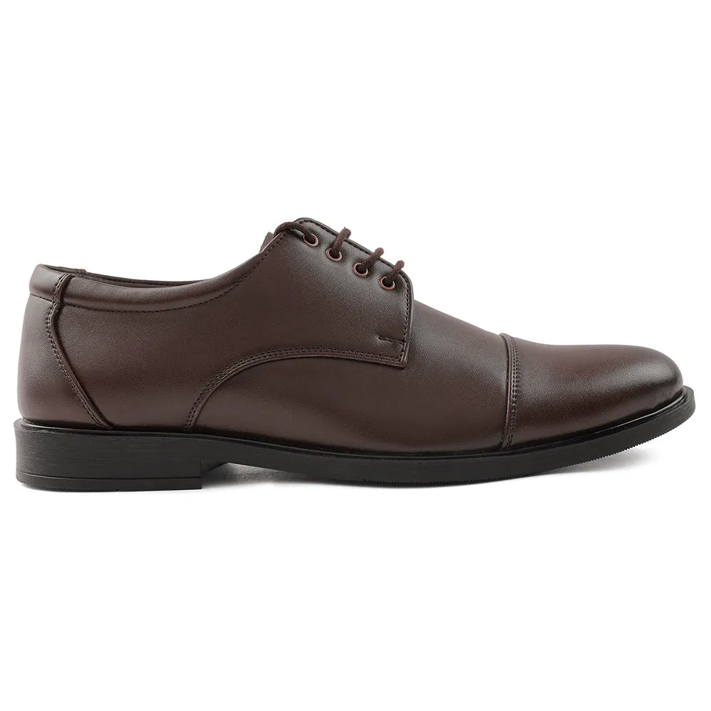 Fortune Brown Lacing Formal Oxford Shoes For Men HML-13E By Liberty Elegant Finish Strong Move