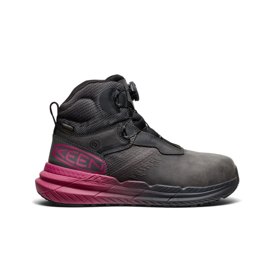 Women's Snapline RF Waterproof Boot (Carbon Toe)  |  Magnet/Black Effortless Step Easygoing Shoes