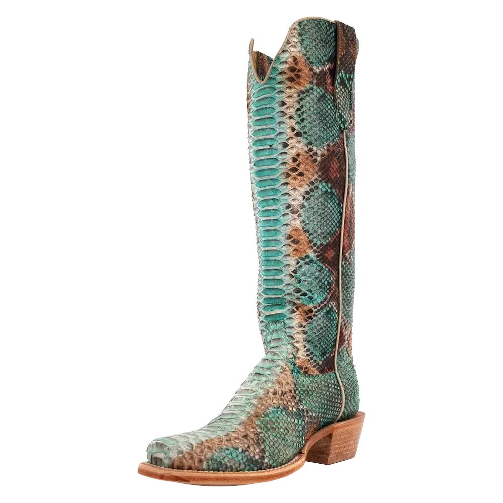 R. Watson Ladies' Turquoise & Copper Boots Heavy-Duty Build