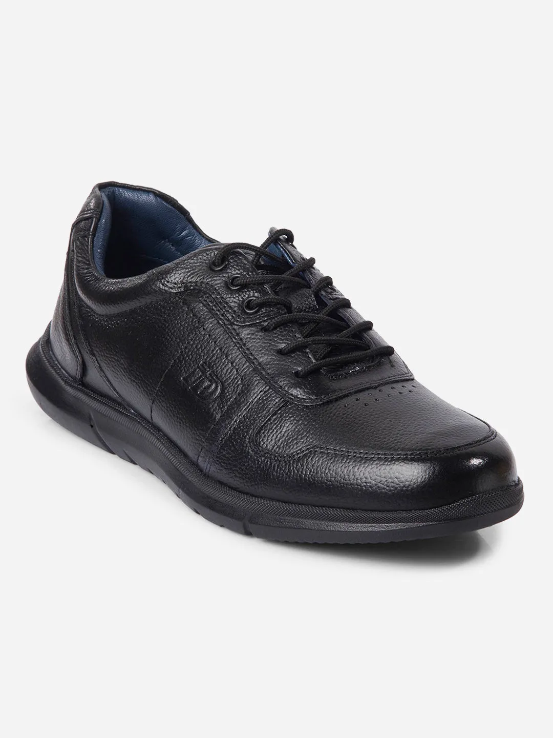 Men Black Casual Lace Up Leather Sneaker  (ID1193) Mix Hue Daily Chill