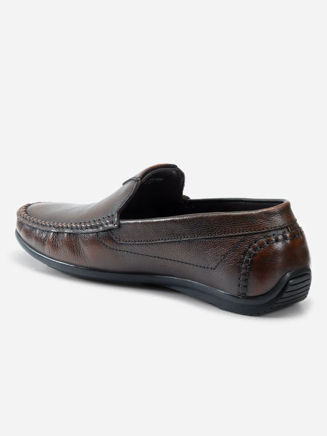 Men's Brown Comfort Fit Loafer (ID1096) Step Light Skin Soft