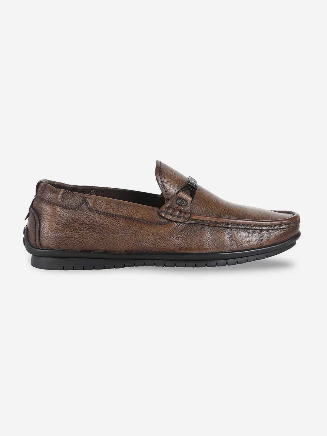 Men's Tan All Day Comfort Casual Loafer (ID1060) Stud Cool Stretch Fabric Travel Light
