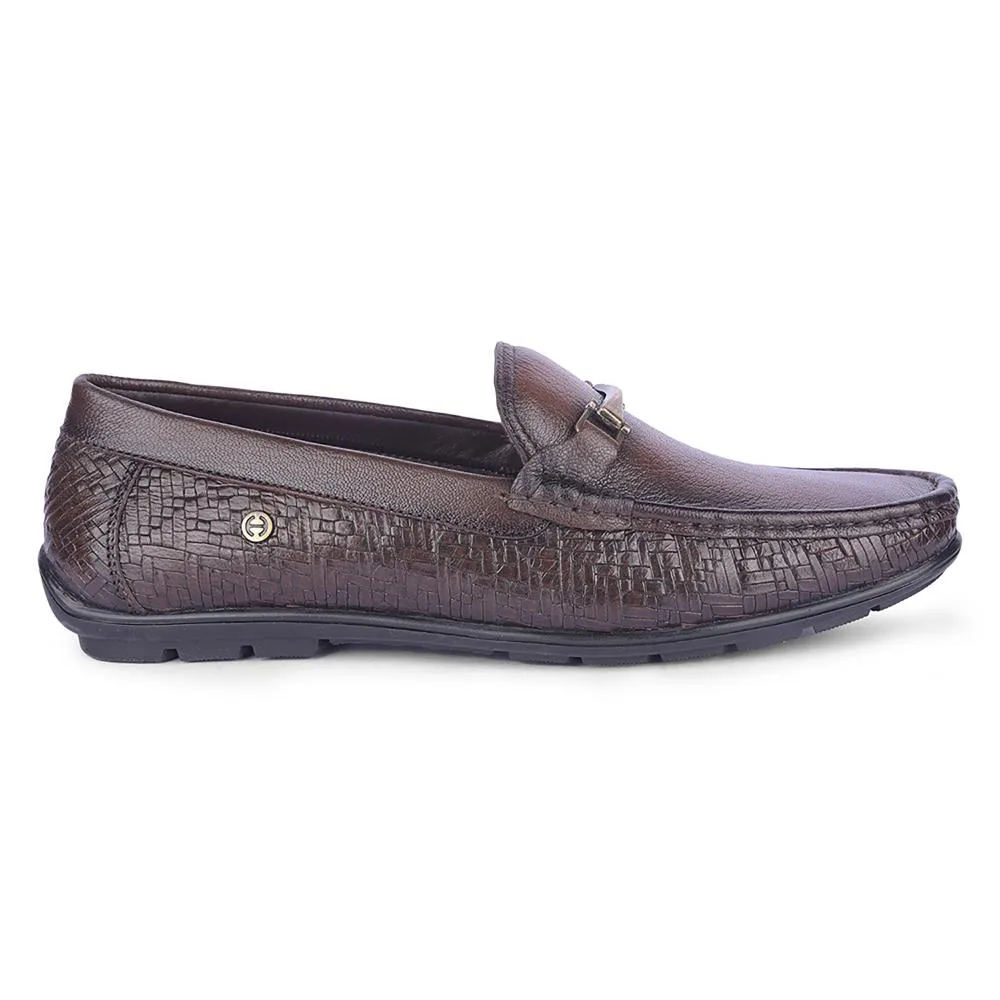 Healers By Liberty Mens OSL-49 Brown Formal Loafers Calfskin Upper