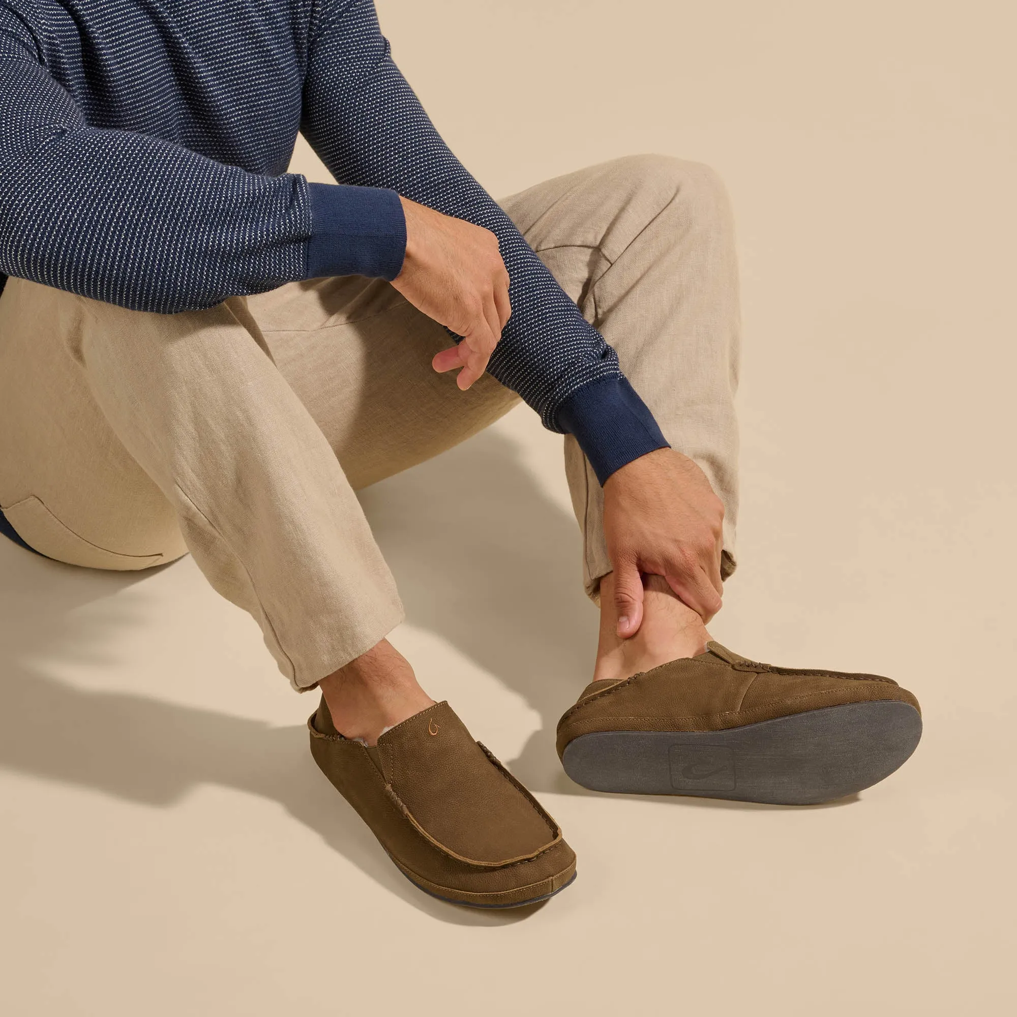 Loose Fit Molo Slipper - Kona Coffee