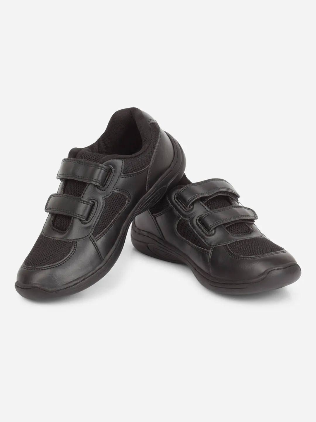 Teenagers' wear Black Unisex School Shoes for Teenage Boys & Girls (IJ0300)