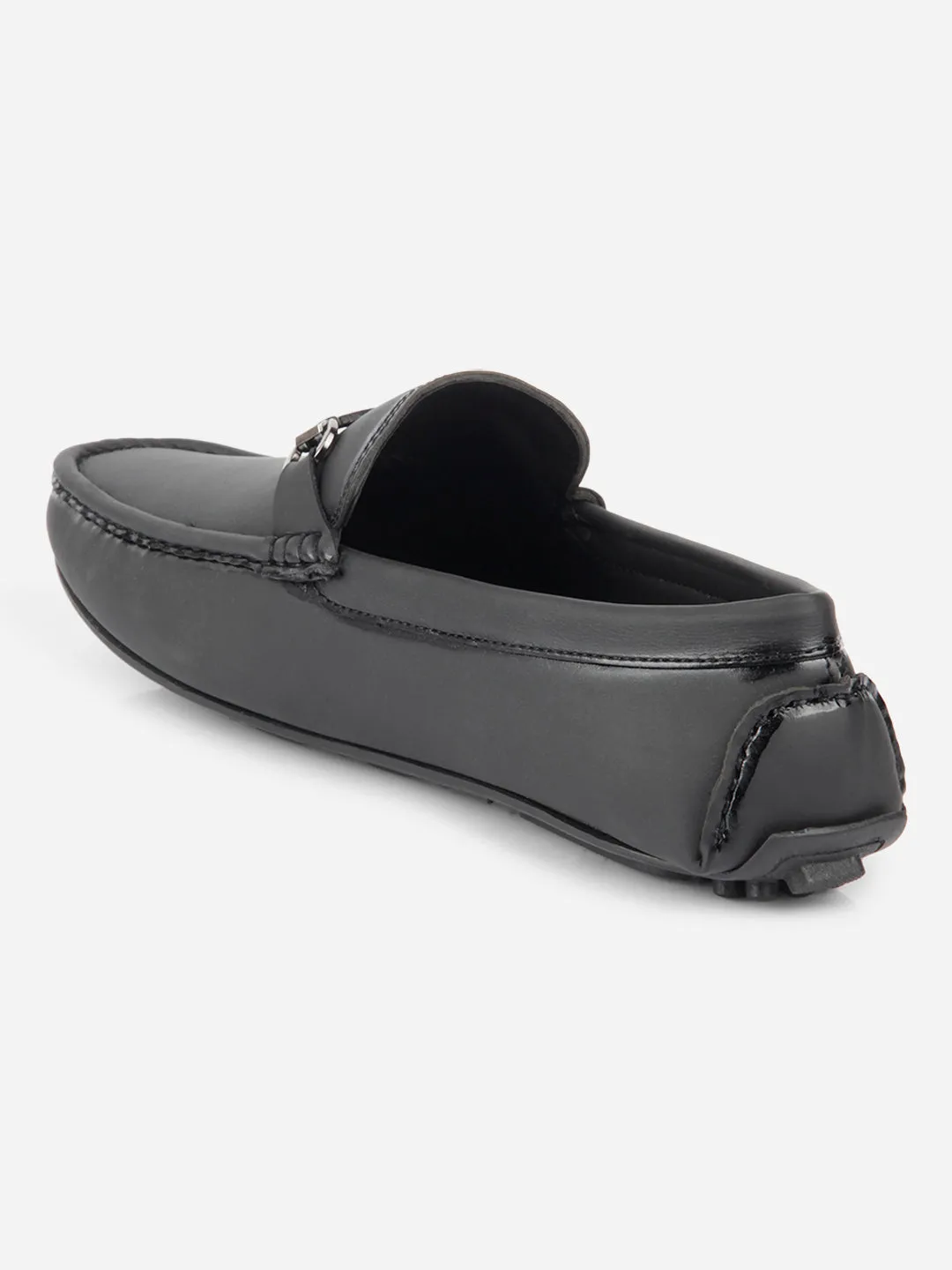 Men's Black Saddle Trim Loafer (IX4103) Picnic Easy Park Step