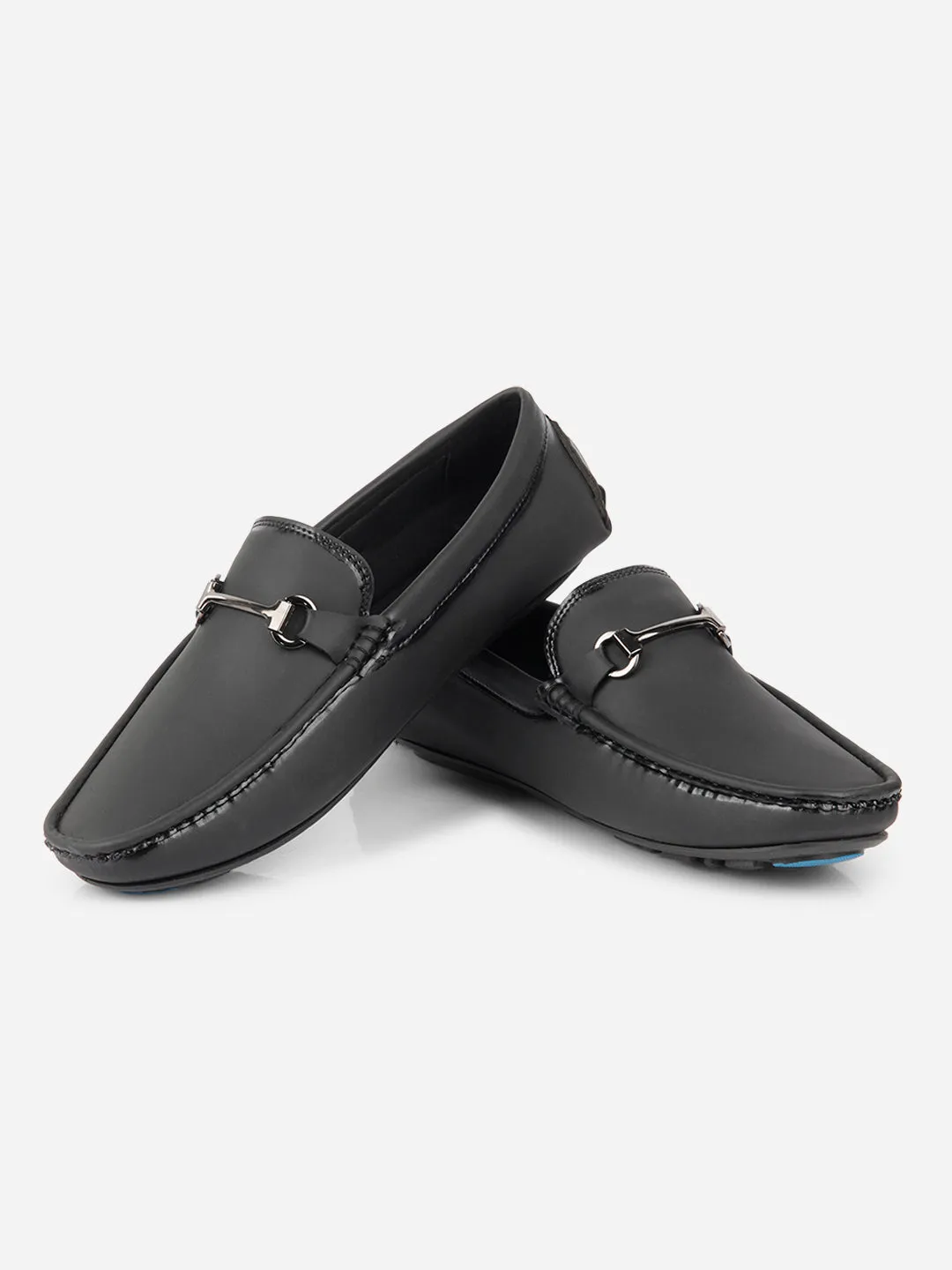 Men's Black Saddle Trim Loafer (IX4103) Indoor