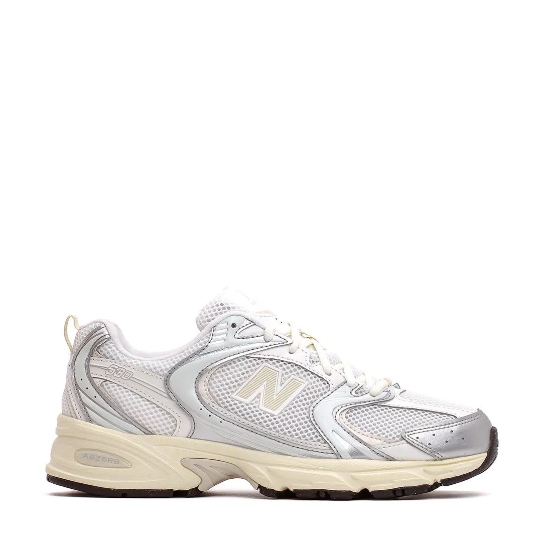 New Balance Unisex 530 Silver Metallic Linen U530ESB Fashionable Durable Build Hiking Trails