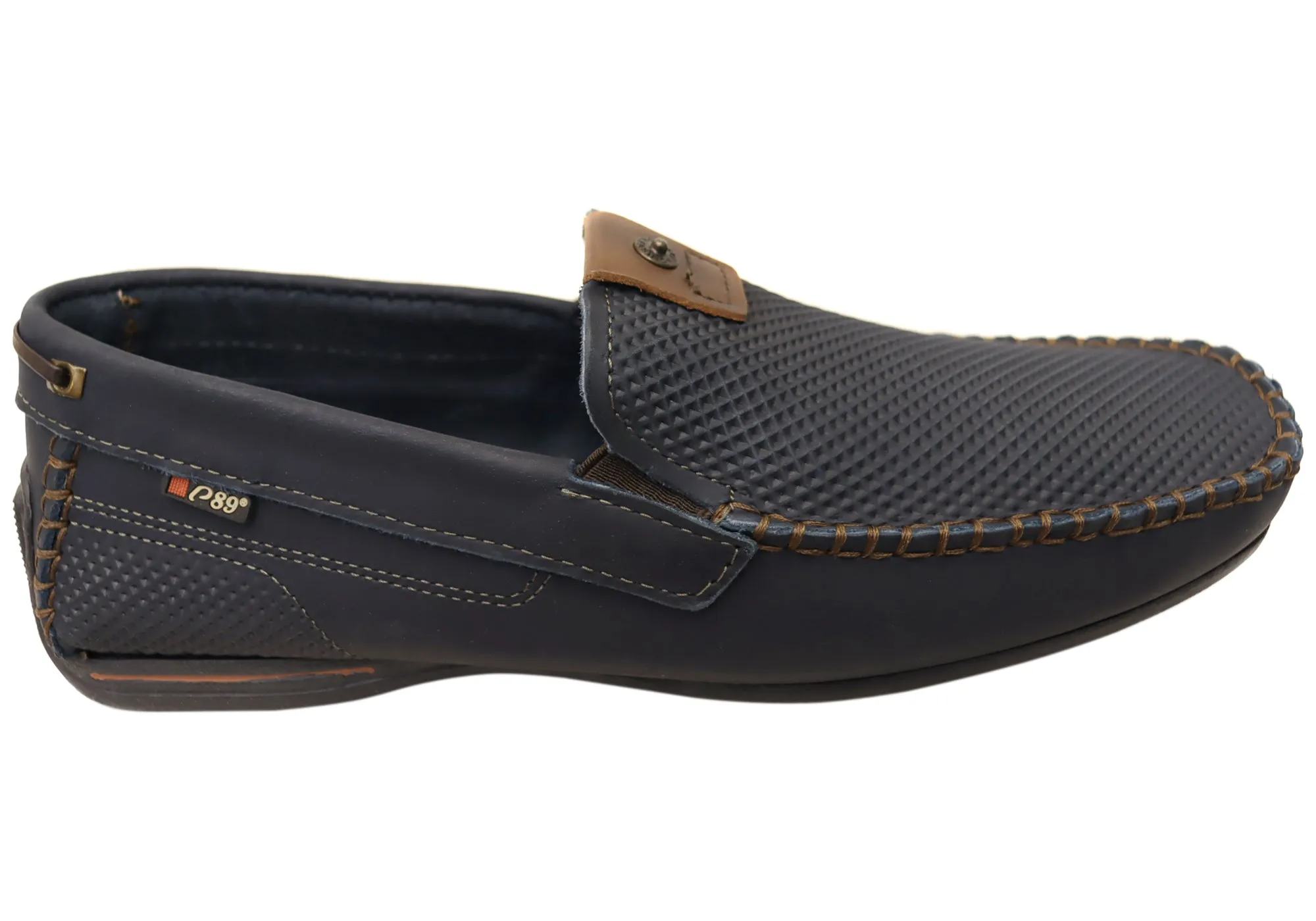 Roll Hike Sprint Step Pegada Collie Mens Comfortable Leather Loafers Shoes Made In Brazil