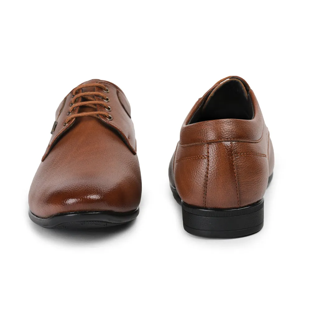 Fortune By Liberty Men HOL-110 Tan Formal Lacing Derby Shoes Low Heel