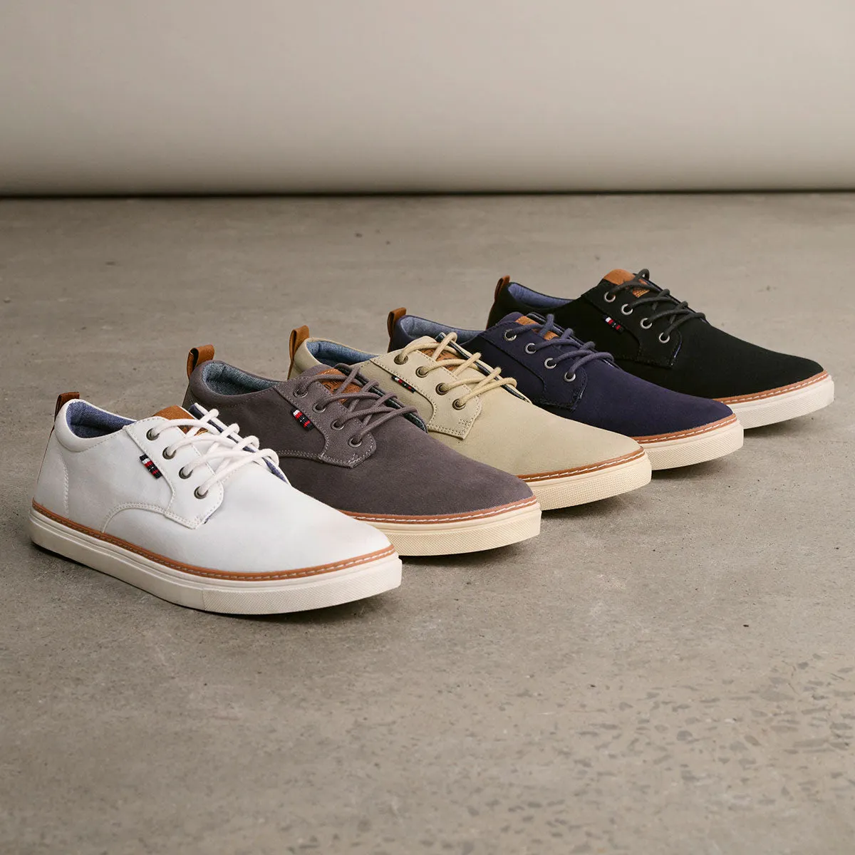 suede upper Wardrobe Staple Brad Casual Shoes White