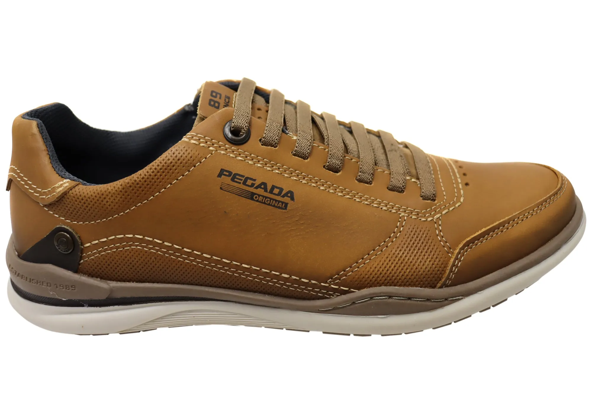 Comfortable Design Pegada Advence Mens Leather Slip On Casual Shoes Made In Brazil