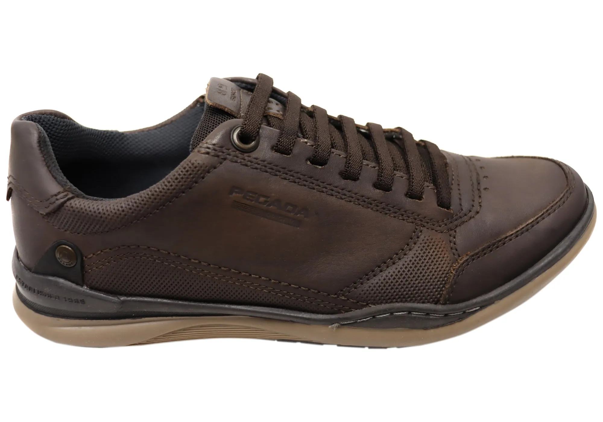 Pegada Advence Mens Leather Slip On Casual Shoes Made In Brazil Sleek Frame Relaxed Fit Shoes