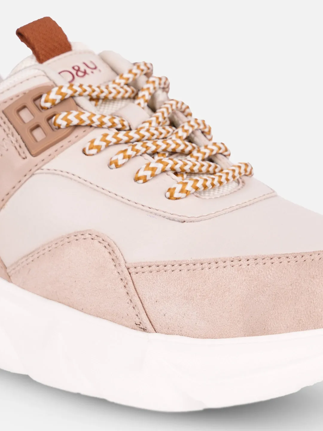 Women's Nude Cream All Seasons Wearing Sneakers (IU1005) Anti Fatigue Sophisticated piece