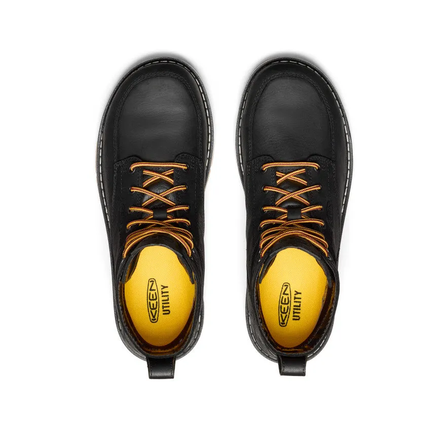 Quality Construction Men's San Jose 6" Waterproof Boot (Aluminum Toe)  |  Black/Gum