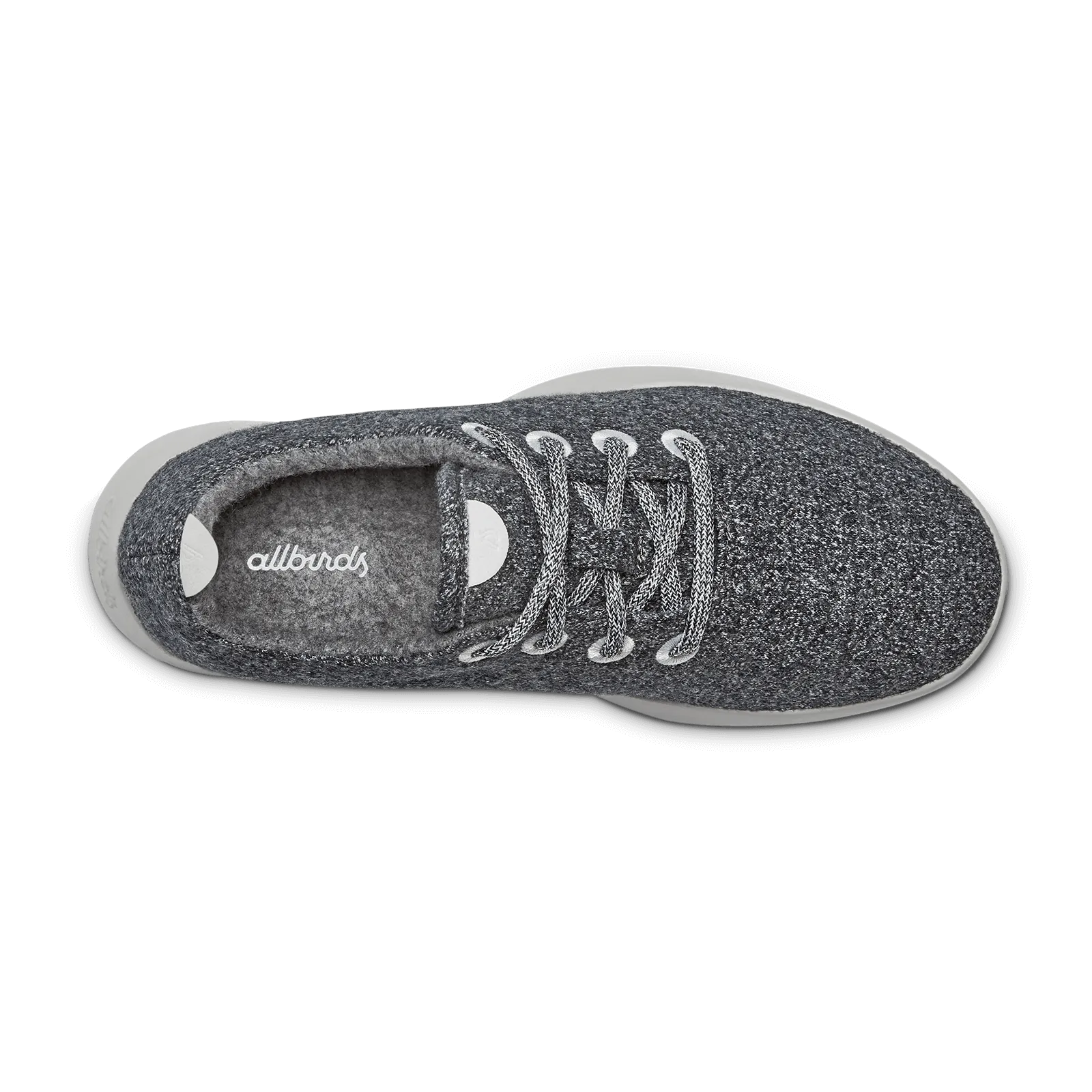Quick Drying Interior Moisture Wicking Liner Women's Wool Runner - Natural Grey (Light Grey Sole)