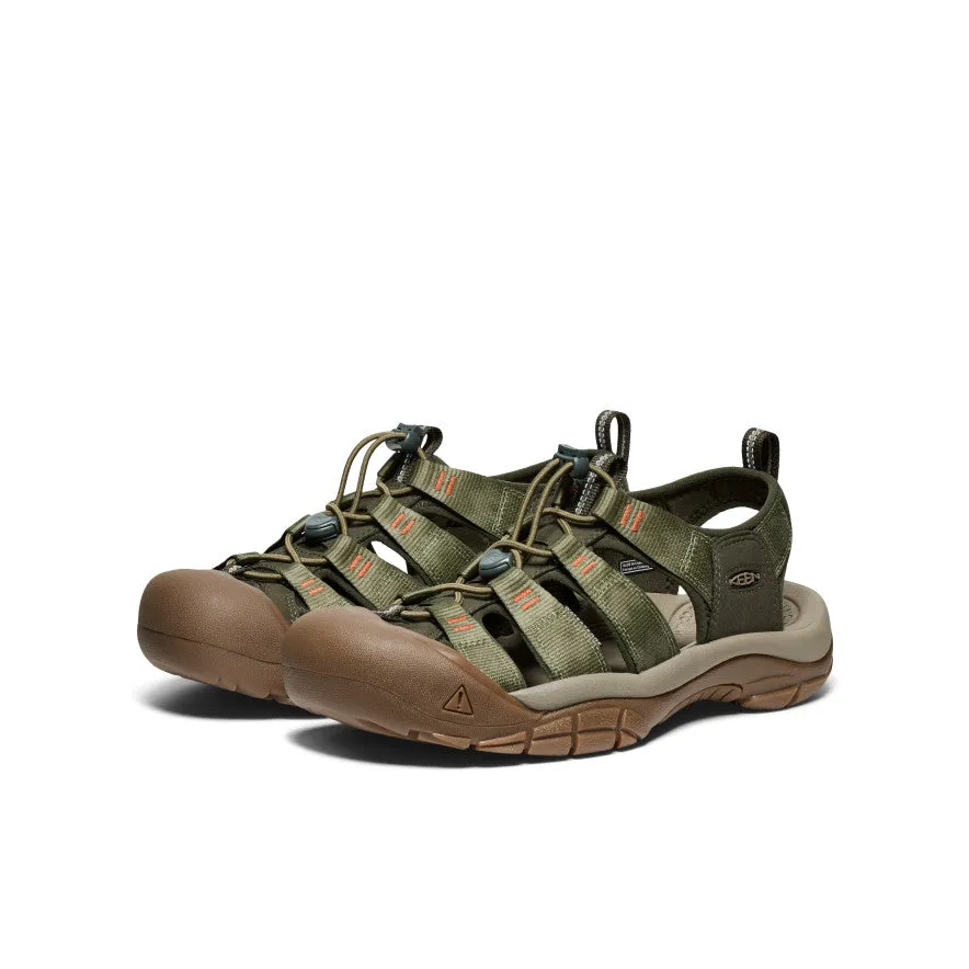 Streetwear Relax Mode Men's Newport H2 Sandal  |  Winter Moss/Chevron