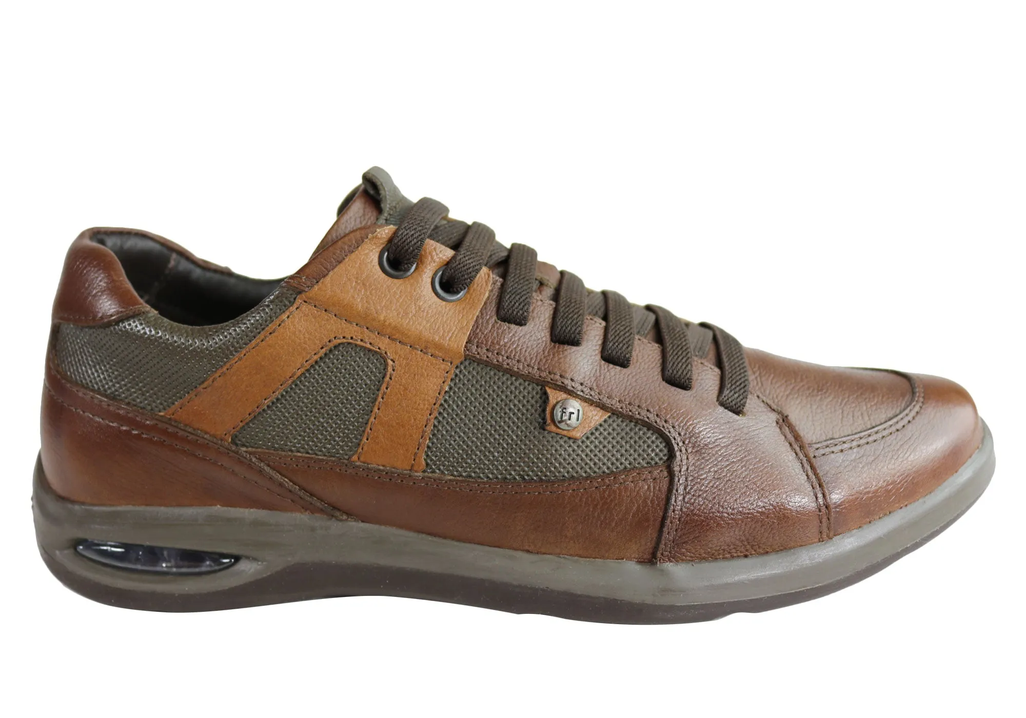 Ferricelli Hutchy Mens Leather Slip On Casual Shoes Made In Brazil Active Style