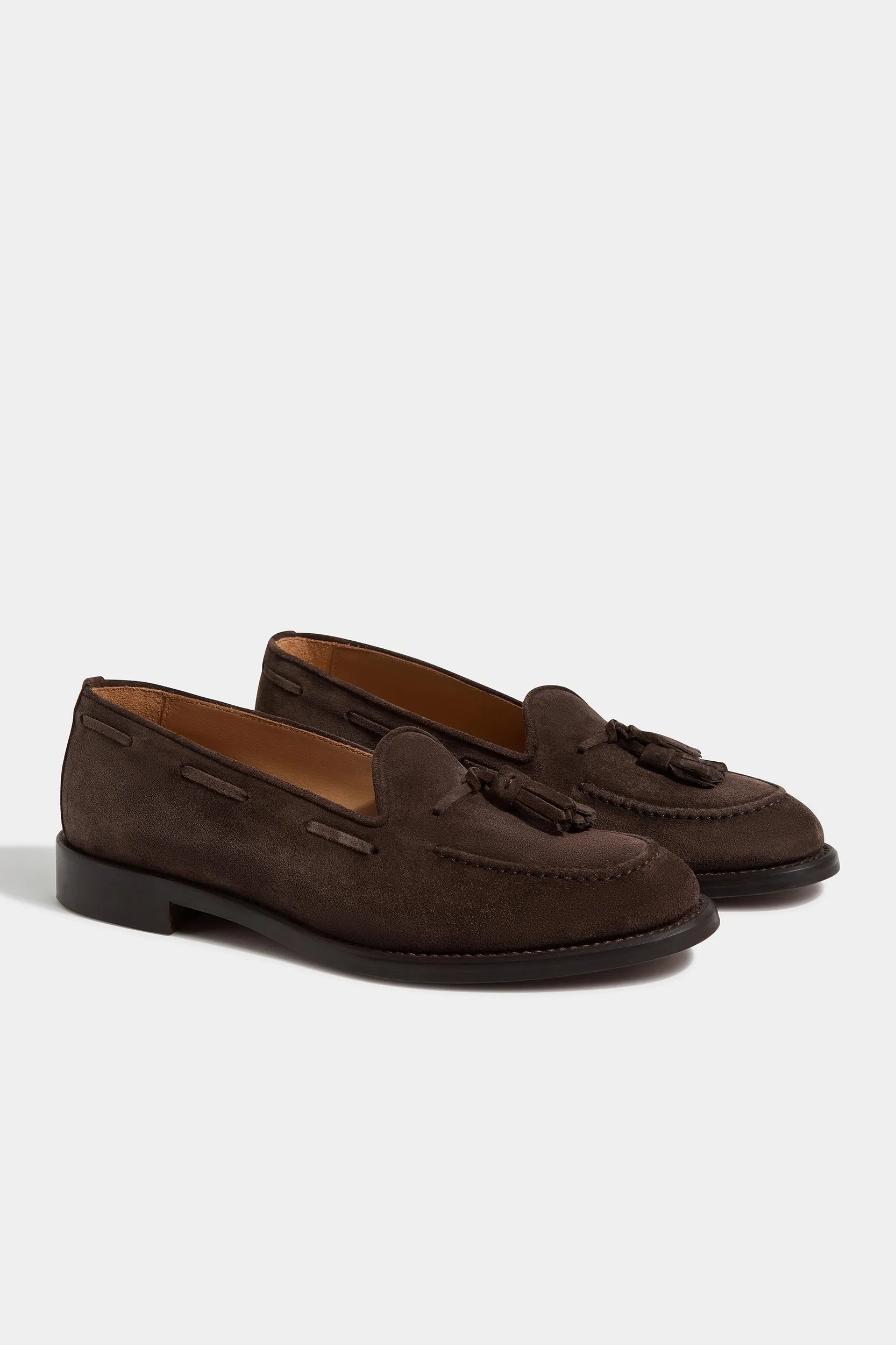Brown suede tassel loafers - Made In Italy Comfort Guarantee Chic Style