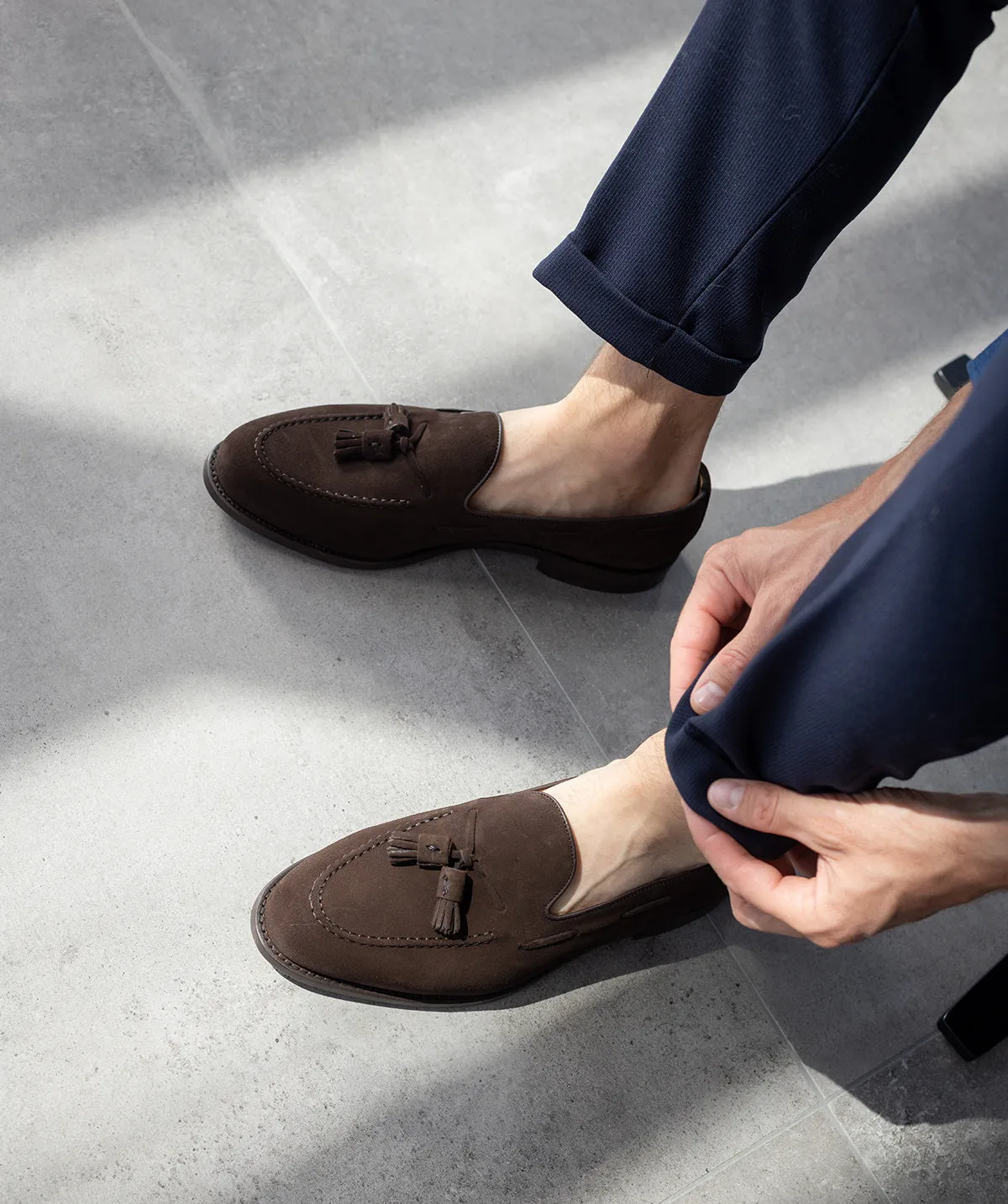 Mocassin OLDEN Daim Marron Seamless Uppers Foam Support