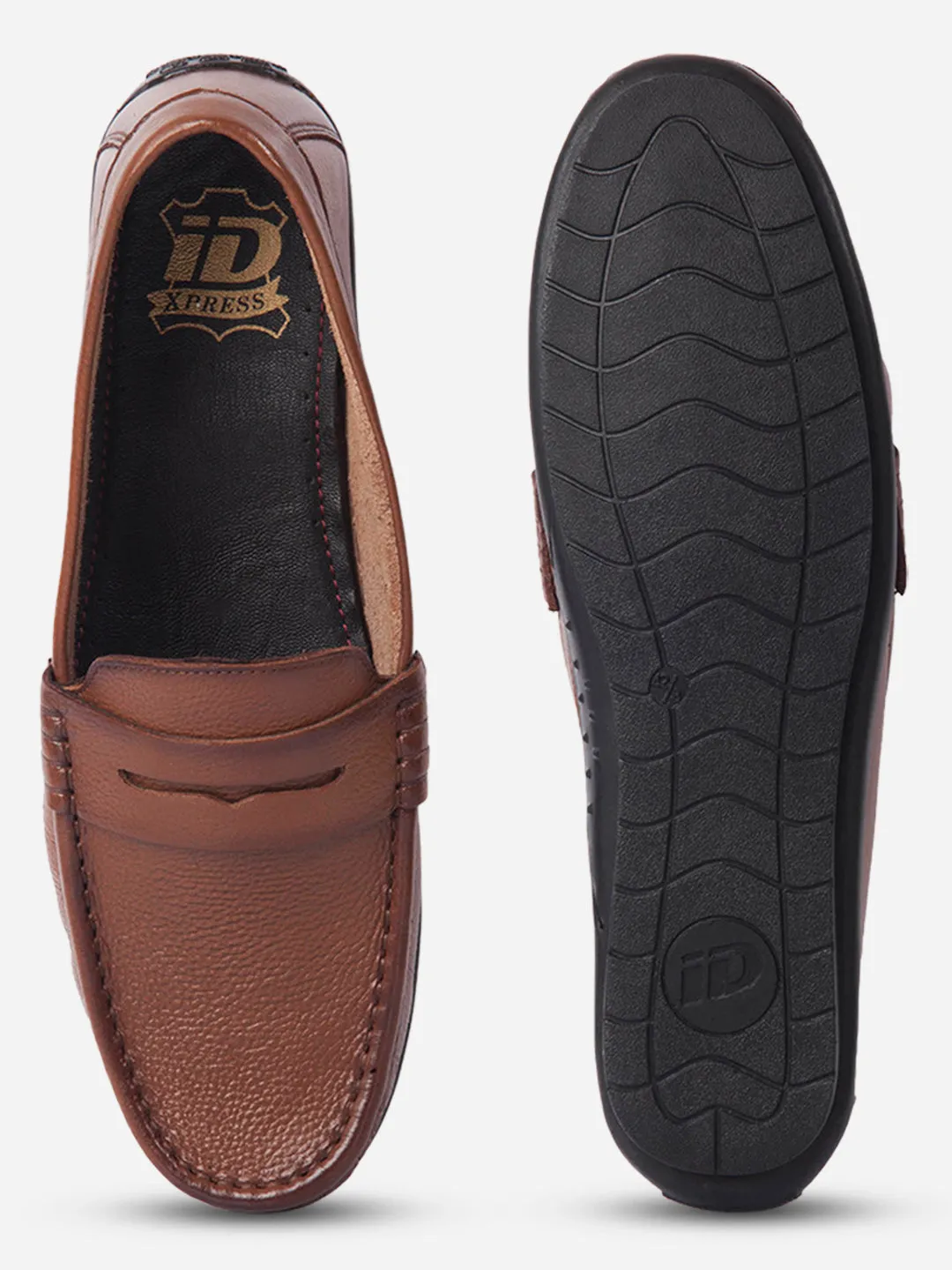 Men's Tan Loafers (ID6111) Sweat Resistant Gym Workout Active