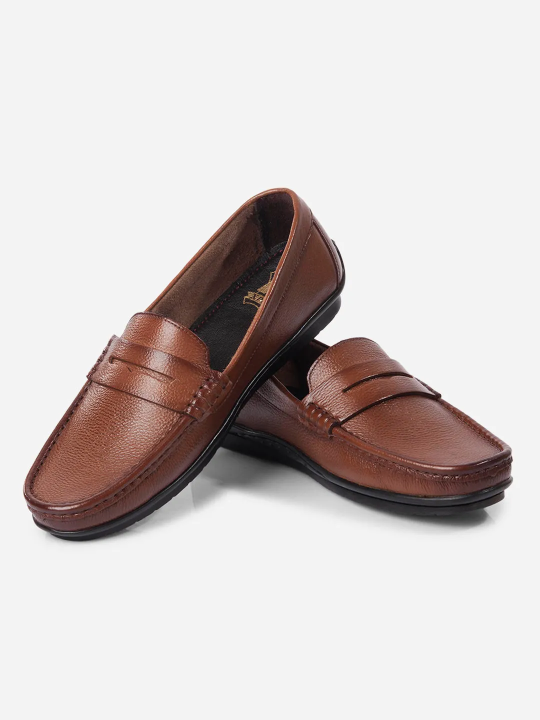 Men's Tan Loafers (ID6111) Light Run