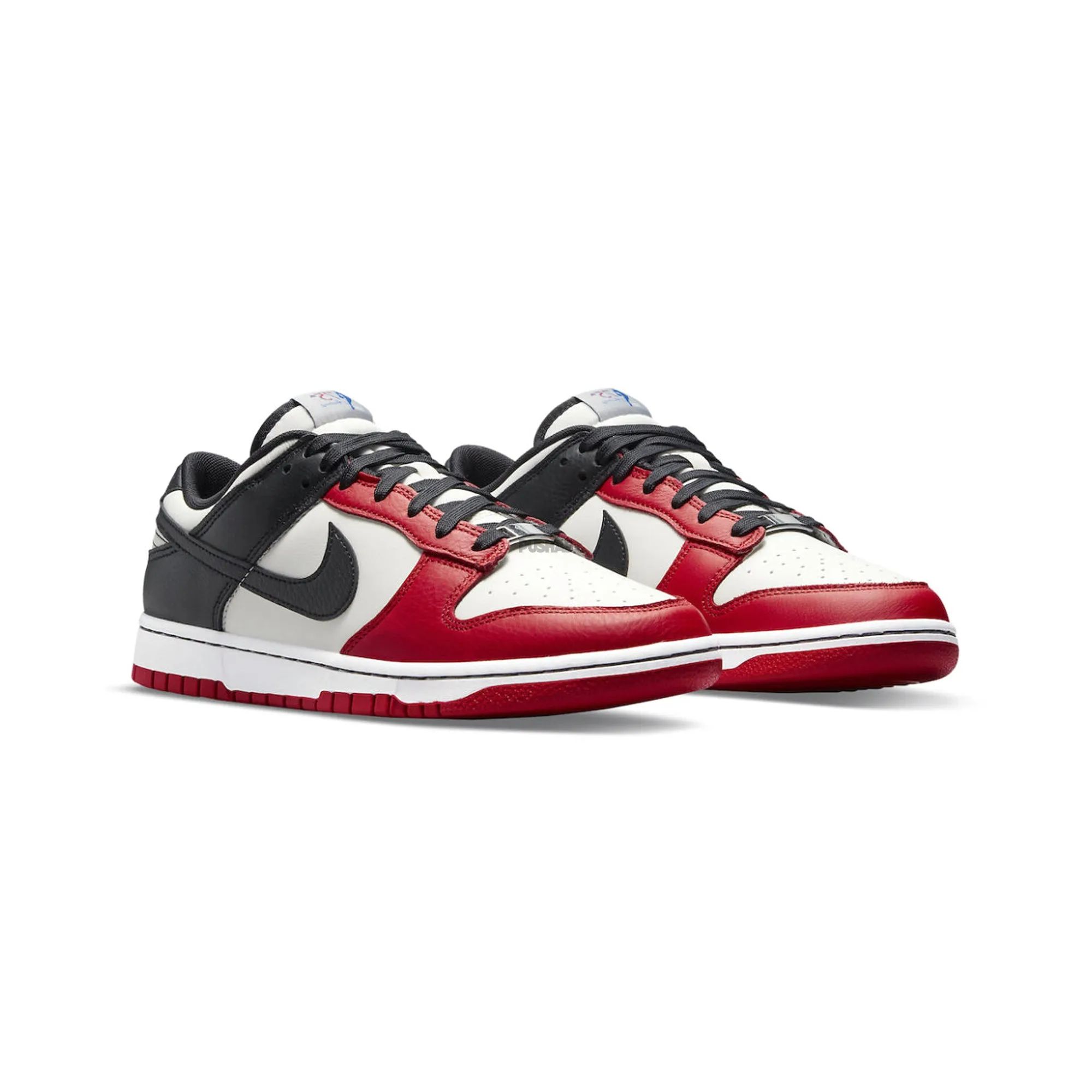 Reinforced Seams Nike Dunk Low EMB NBA 75th Anniversary 'Chicago' (2021)