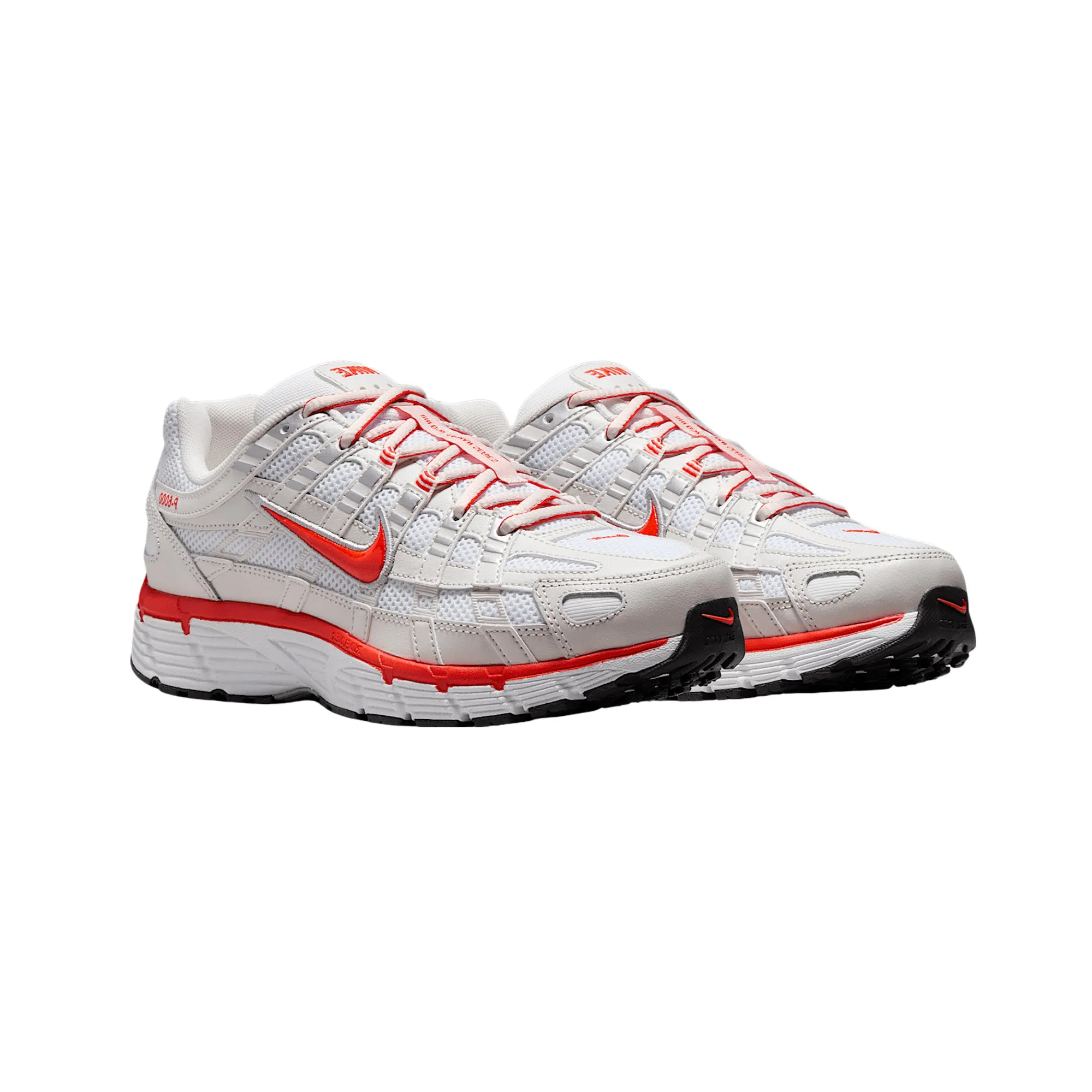 Comfort Enhancement Quick Drying Work Commute Nike P-6000 'White Platinum Tint Black Picante Red' Women's (2025)