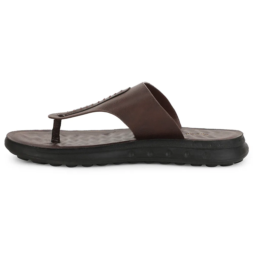 Full Grain Leather Healers Brown Casual Slipper For Men GHD-82 By Liberty