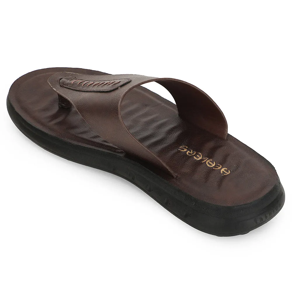 Match Fit Comfort Healers Brown Casual Slipper For Men GHD-82 By Liberty