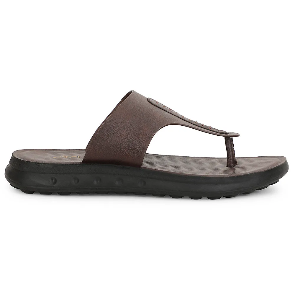 Office Ready Stretchable Healers Brown Casual Slipper For Men GHD-82 By Liberty
