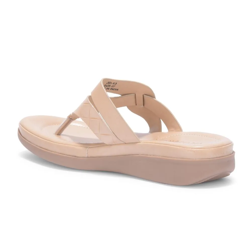 Star Edge Mid Top Senorita By Liberty Women JD-13 Beige Casual Slipper