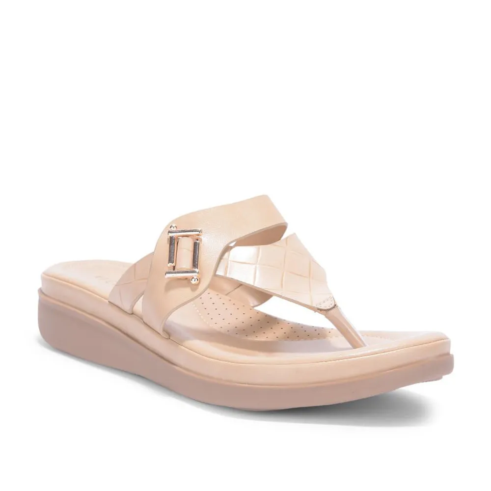 Senorita By Liberty Women JD-13 Beige Casual Slipper Street Edge