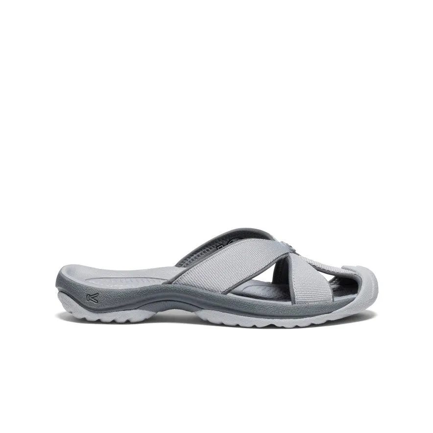 Comfort Padding System Daily Walking Women's Bali Slide Sandal  |  Alloy/Steel Grey