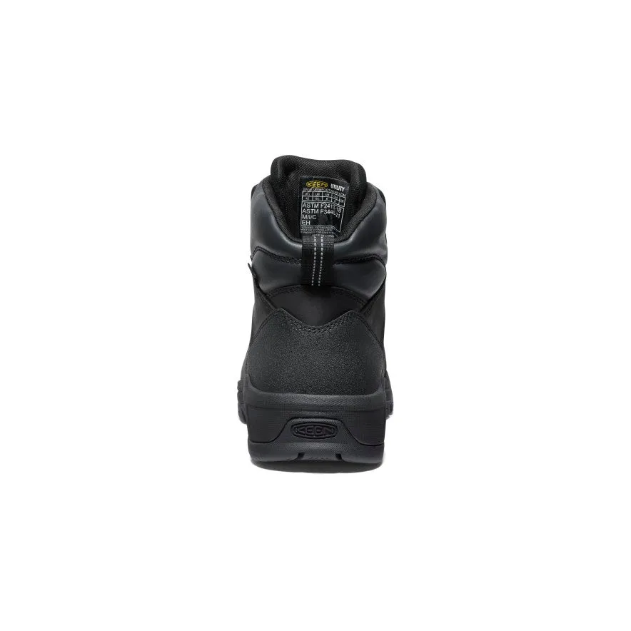 Men's Evanston 6" Waterproof Boot (Carbon Toe)  |  Black/Black Reliable