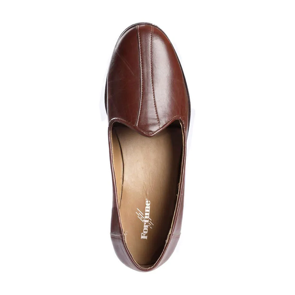 Fortune (Brown) Casual Mojari Jutti For Men NAGRA By Liberty Confidence Fit