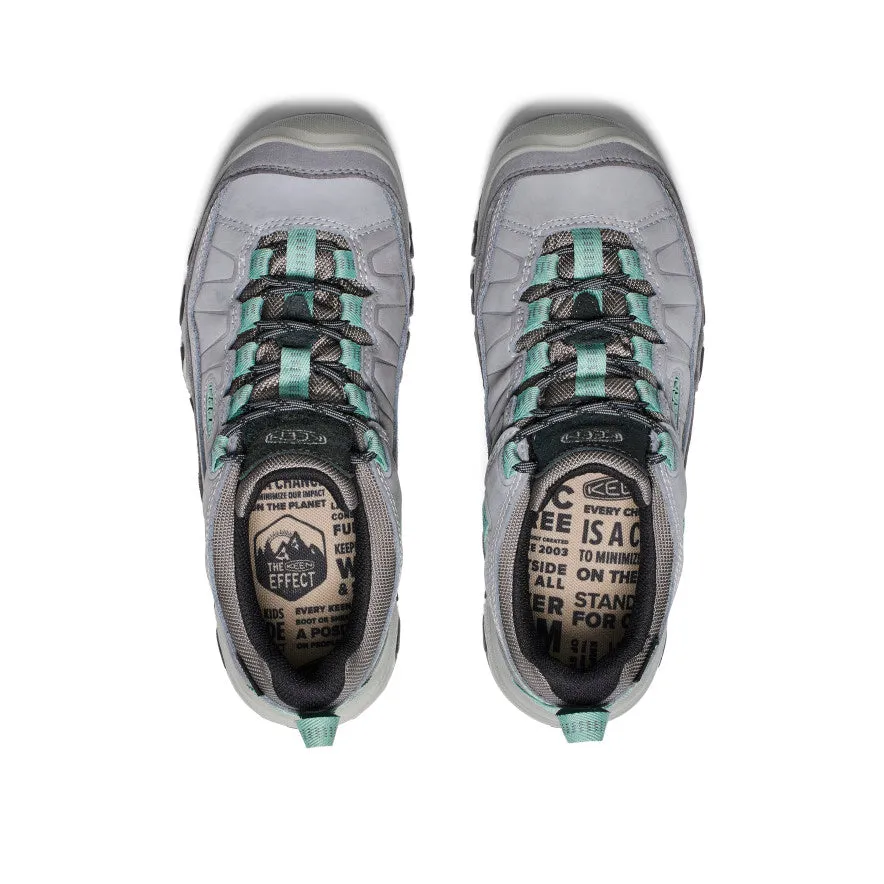 Women's Targhee IV Wide Waterproof Hiking Shoe  |  Alloy/Granite Green Factory Worker Anti Fatigue