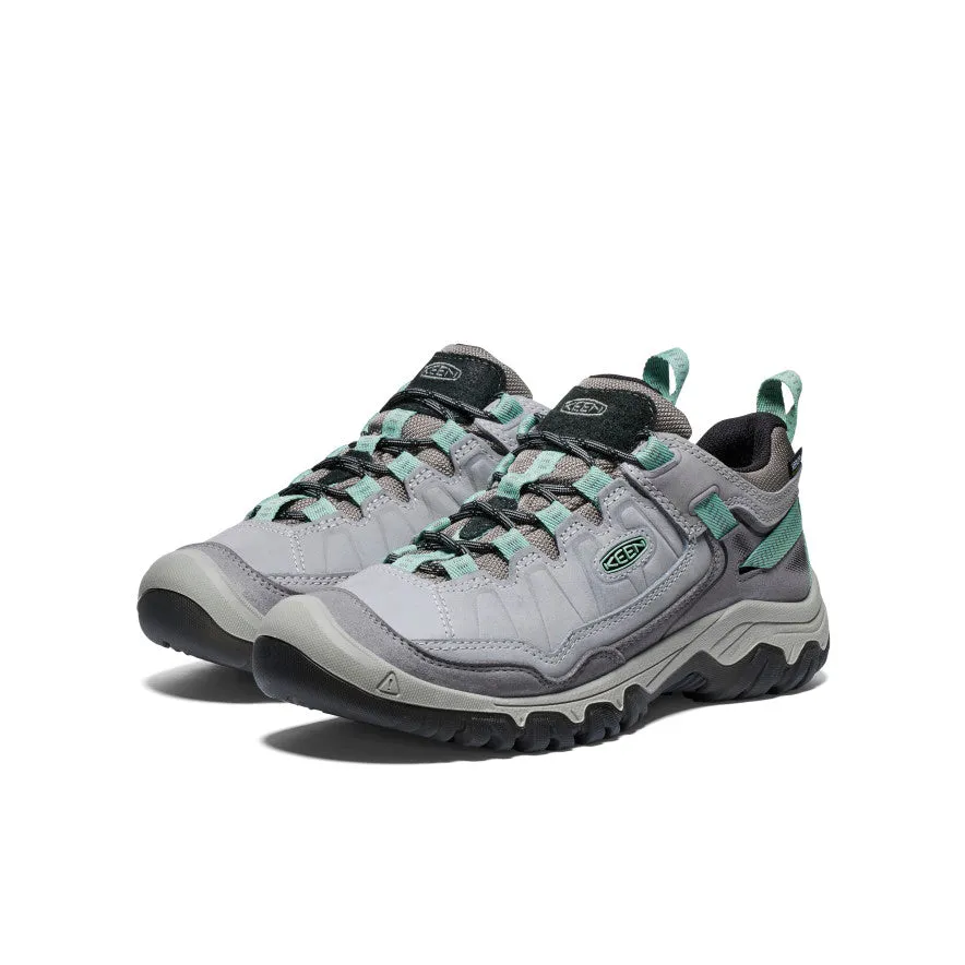 Cushioned Fit Outdoor Relax Women's Targhee IV Wide Waterproof Hiking Shoe  |  Alloy/Granite Green