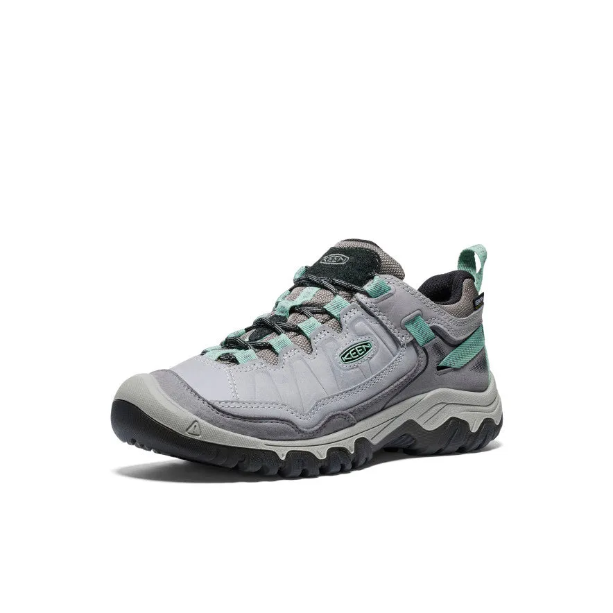 Travel Slip-On Adjustable lacing Women's Targhee IV Wide Waterproof Hiking Shoe  |  Alloy/Granite Green