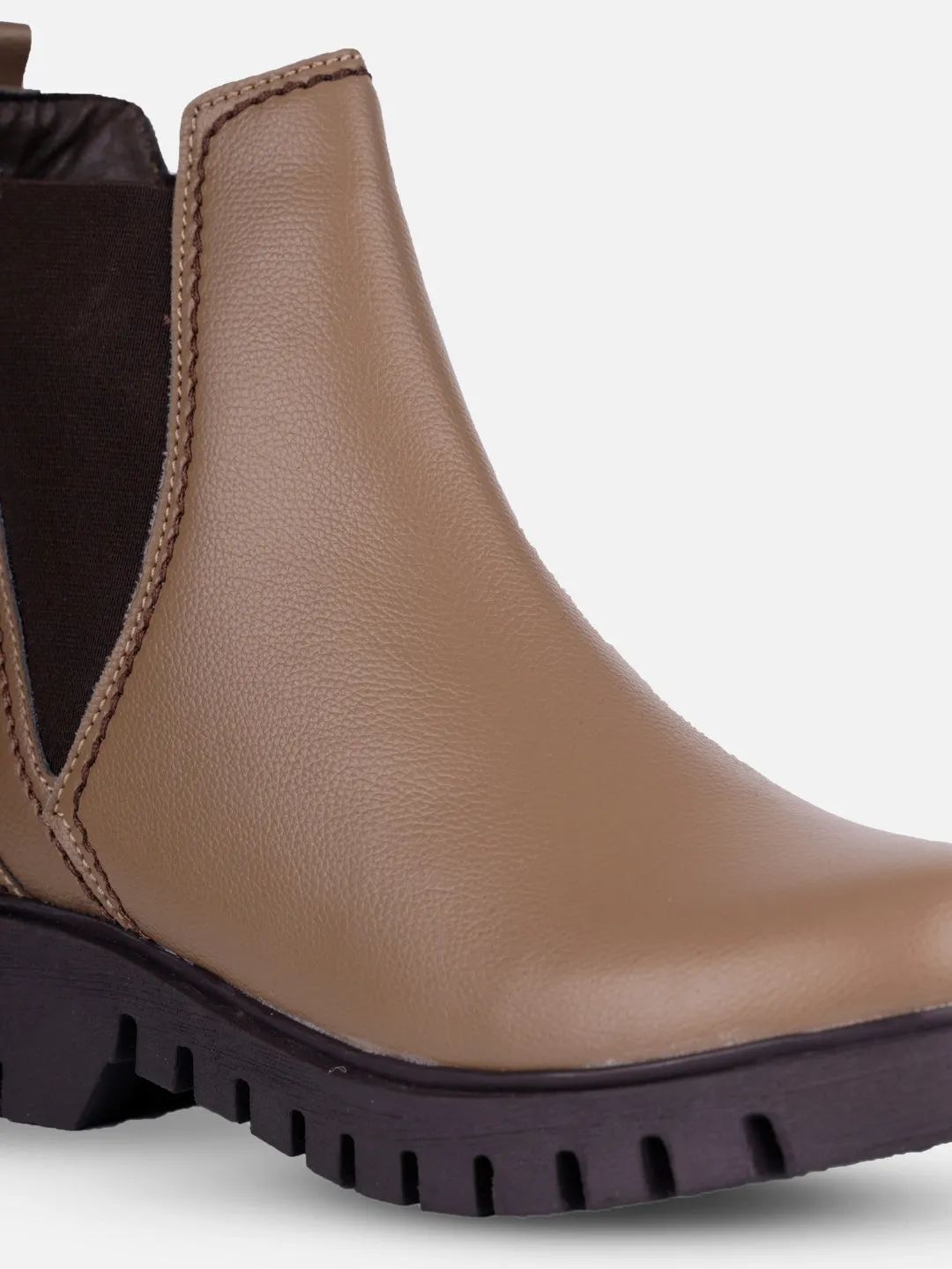 Lace Up Design Women's Choco Casual Boots (IU5005)