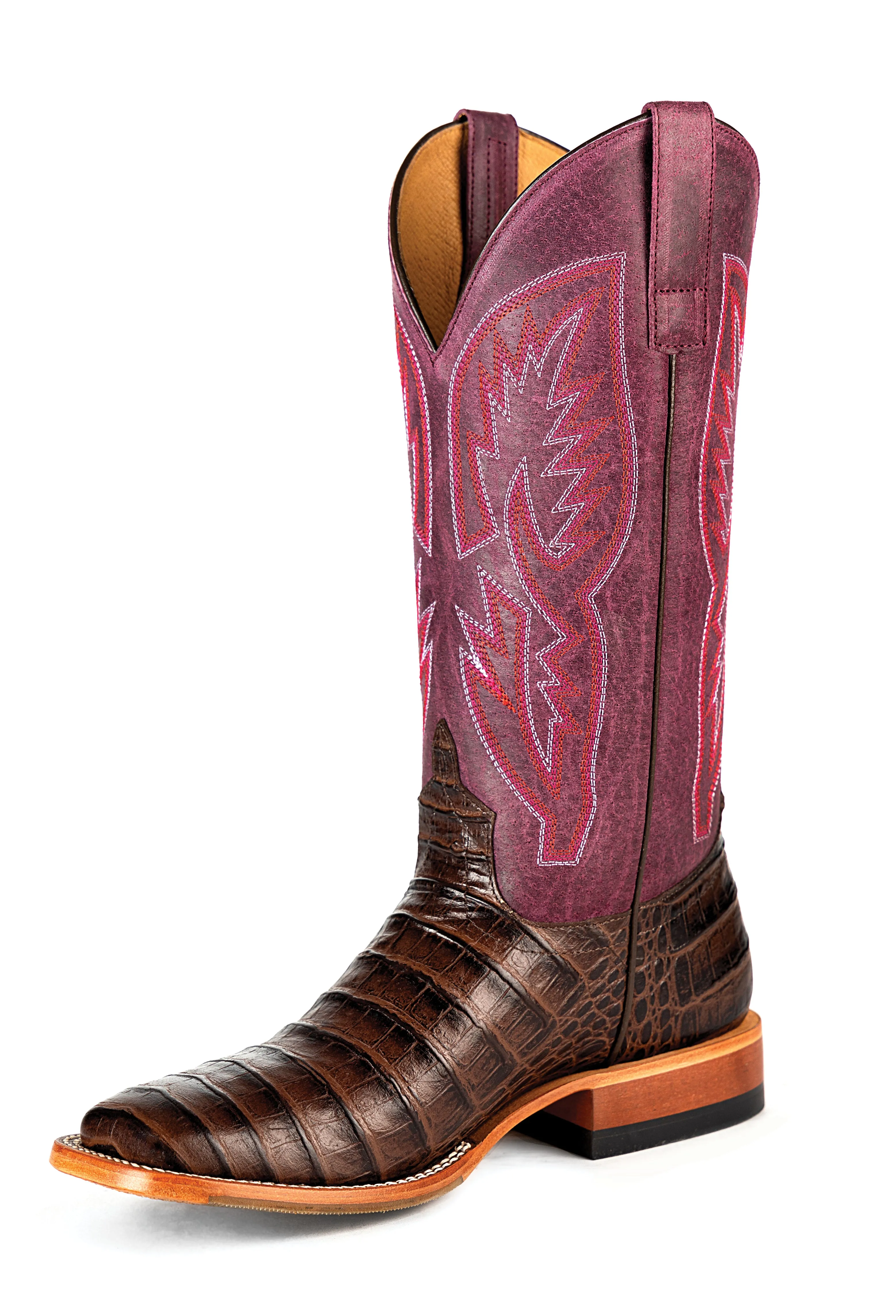 Essential Piece Macie Bean Chocolate Caiman Print Ladies' Boot