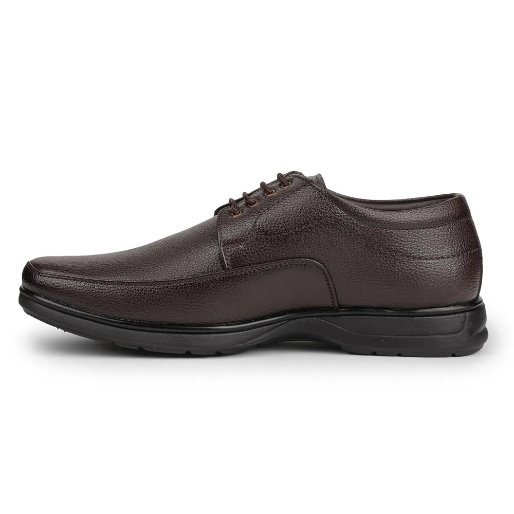 Fortune Brown Formal Lacing Derby Shoes For Men HOL-131E By Liberty All-Day Fit