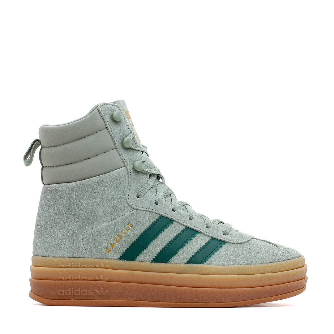 Adidas Originals Women Gazelle Boot Green ID6982 Strong Stitching