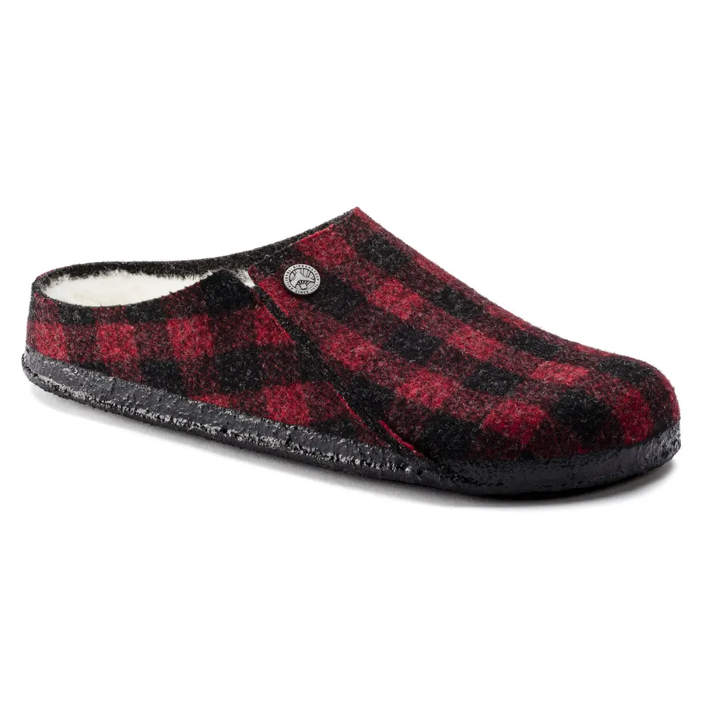 Breath Fresh Knitted Warm Birkenstock Zermatt Shearling - 1017542 - Plaid Red