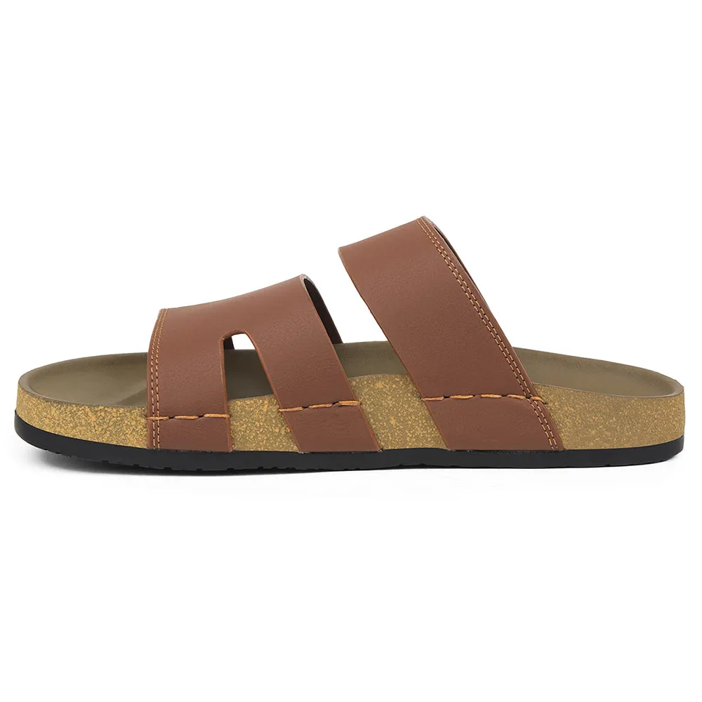 Healers Tan Casual Slipper For Mens AOL-5 By Liberty Sport Smart