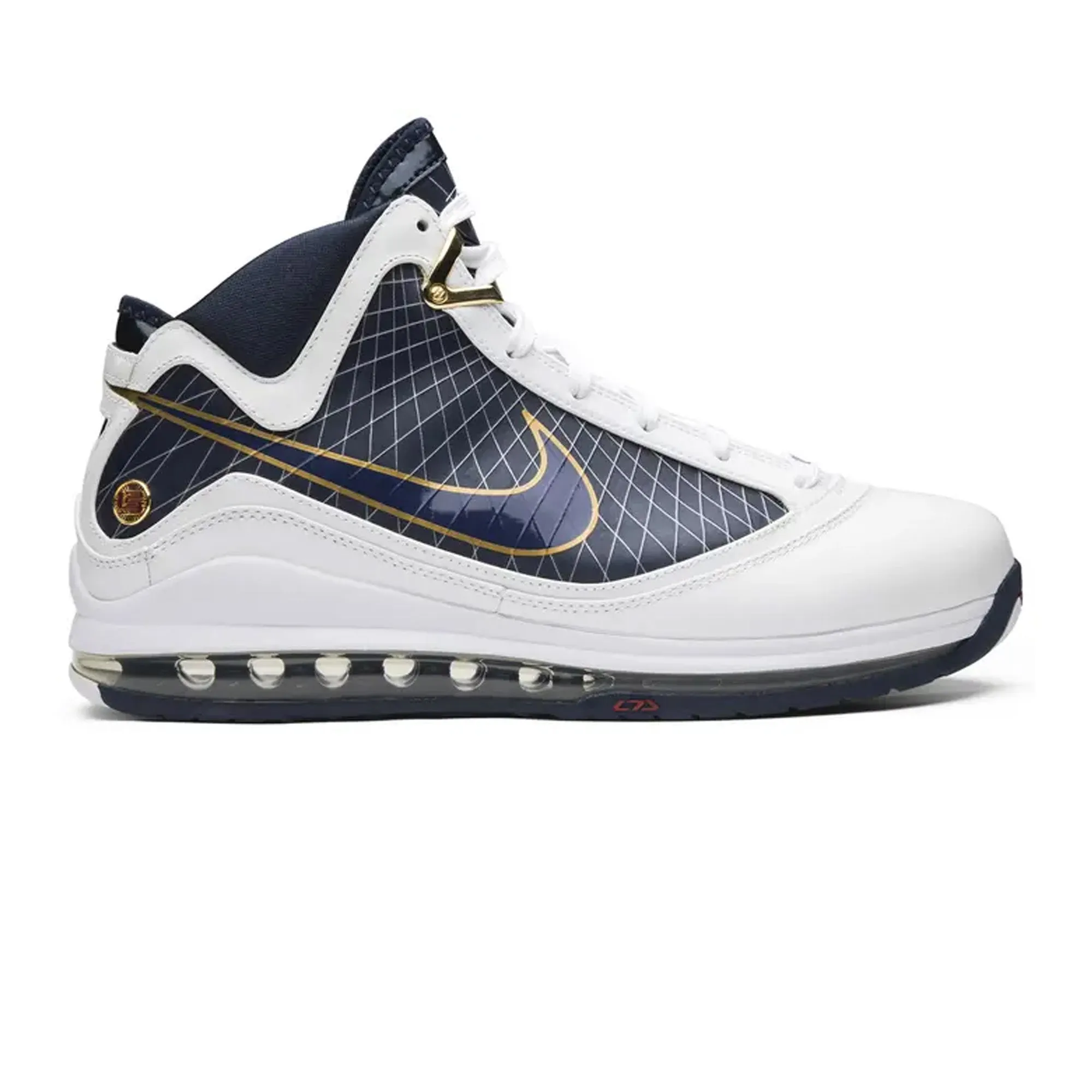 Feather Light Cold Weather Waterproof Daily Walk Nike LeBron 7 'White / Midnight Navy' (2009)
